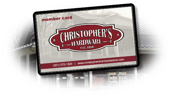 Christopher's Hardware Rewards